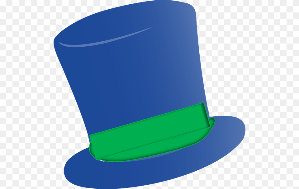 Fedora Clipart Tall Hat Green And Blue Top Hat, Clothing Png