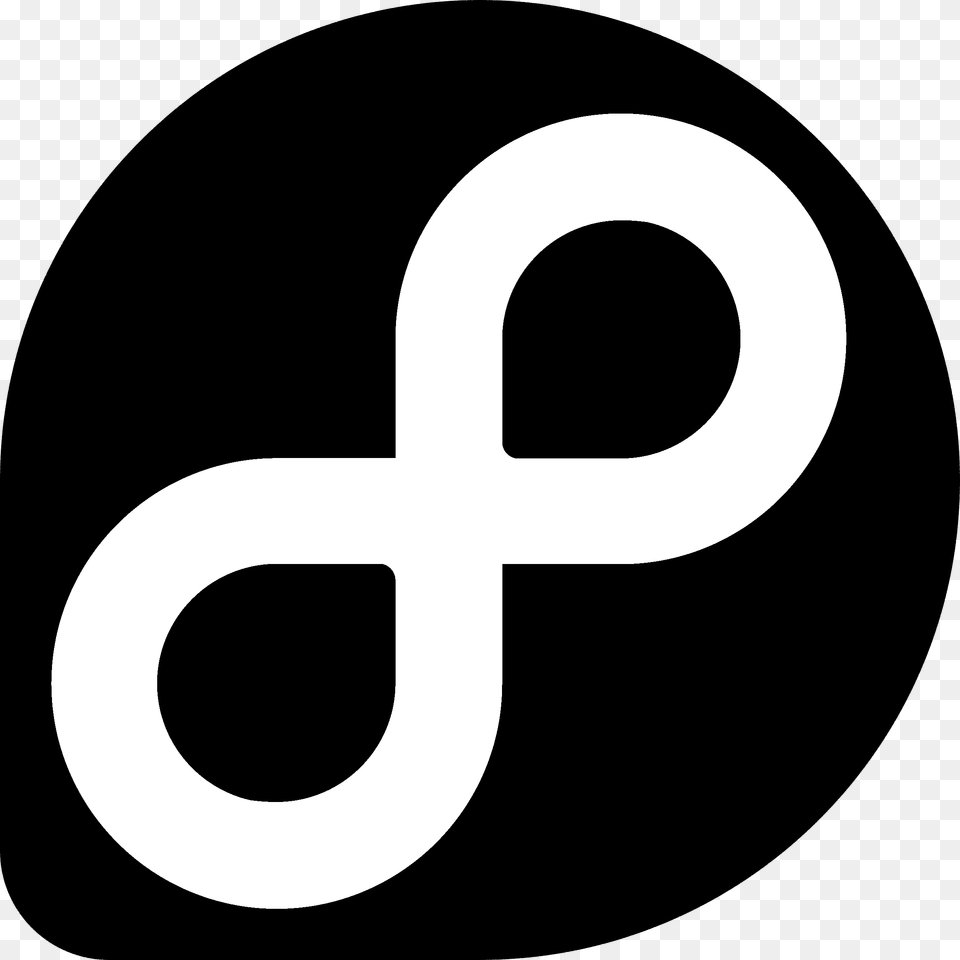 Fedora Logo Black And White Fedora Logo Svg, Symbol, Text, Number, Alphabet Png