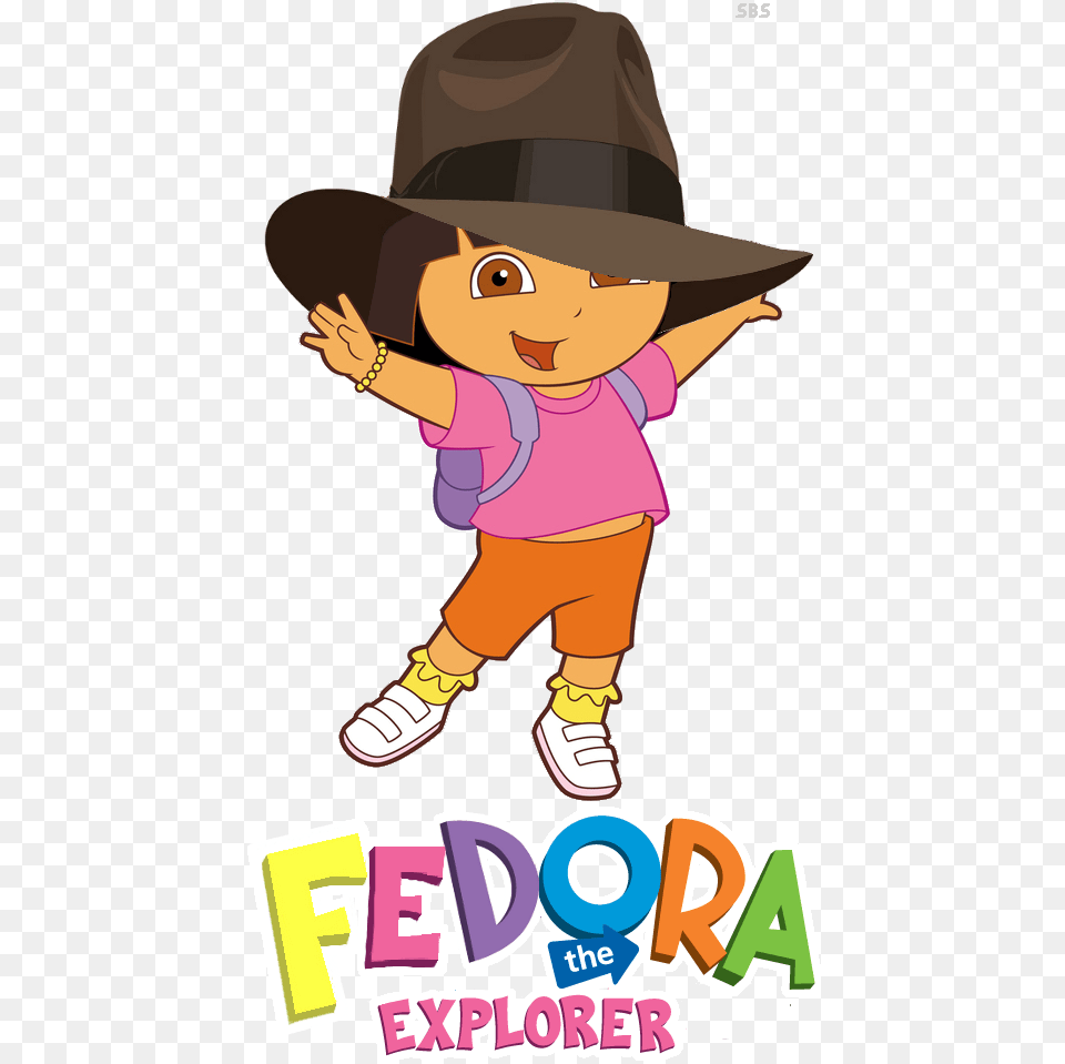 Fedora The Explorer Dora The Explorer Hat, Clothing, Person, Baby, Book Free Png