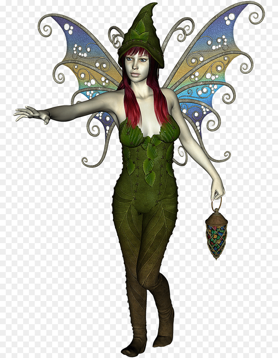 Fee Elf Lantern, Woman, Adult, Person, Clothing Png Image