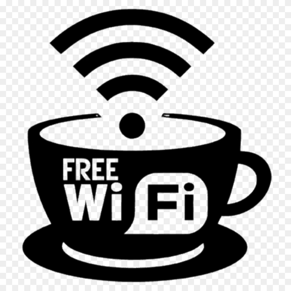 Fee Wifi Sign, Cup, Beverage, Coffee, Coffee Cup Free Transparent Png