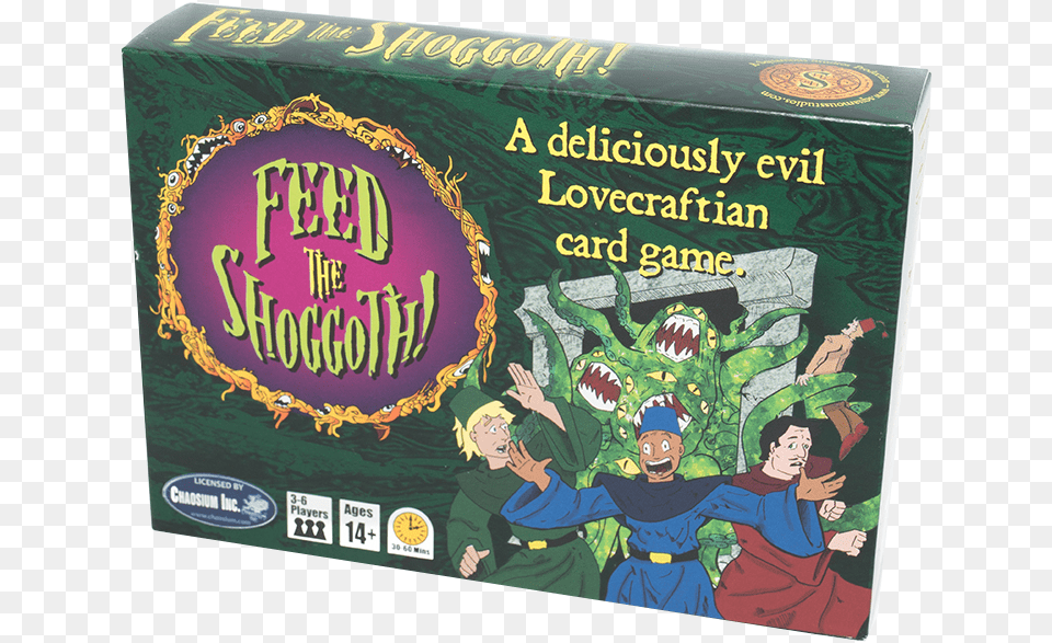 Feed The Shoggoth Is A Devious And Fast Paced Card Comics, Book, Publication, Baby, Person Free Png Download