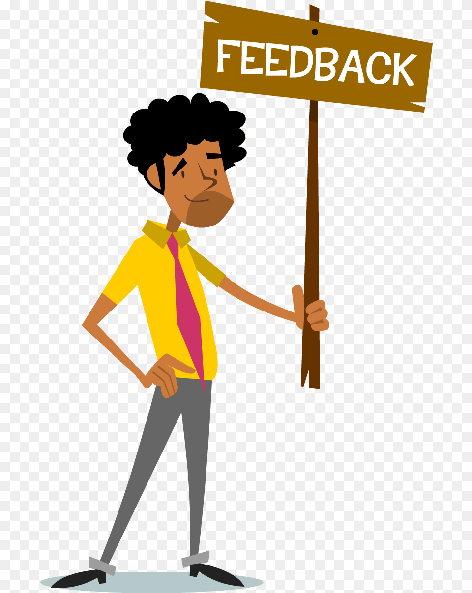 Feedback Is The Food Of Progress And Feedback Logo Cartoon, People, Person, Walking, Cleaning Free Transparent Png