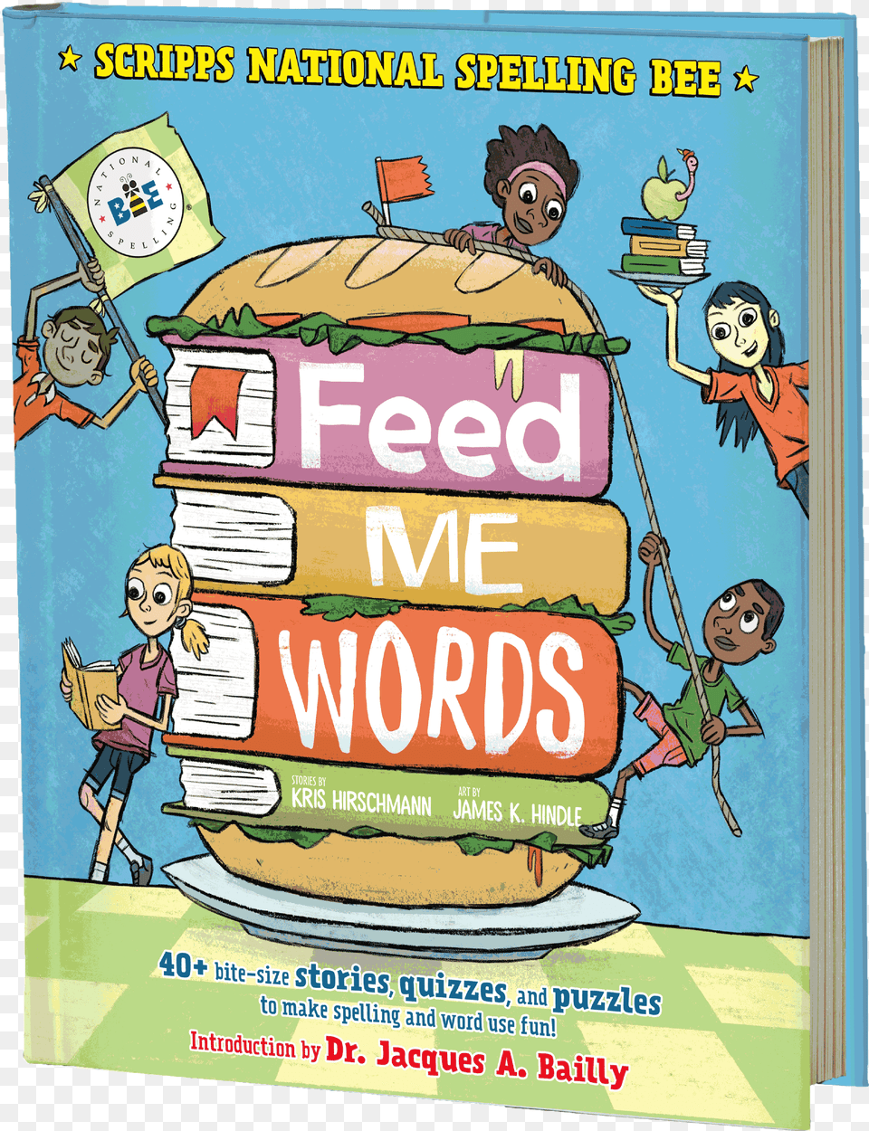 Feedmewords 3d Book Feed Me Words 40 Bite Size Stories Quizzes And, Advertisement, Poster, Baby, Person Png Image