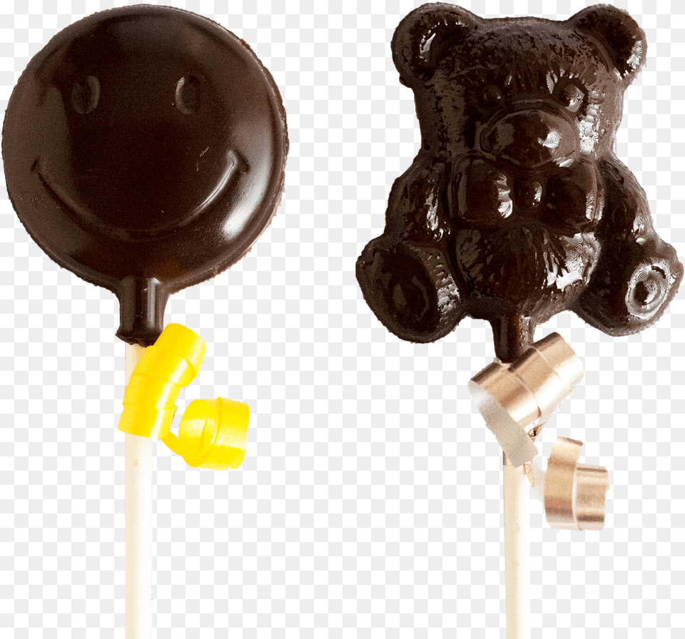 Feel Better Smiley Face Teddy Bear Lollipops Animal Figure, Candy, Food, Sweets, Mammal Png Image