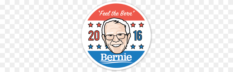 Feel The Bern Badge Feel The Bern Know Your Meme, Head, Person, Face, Baby Png Image