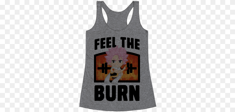 Feel The Burn Racerback Tank Top Tank Top Every Blonde Needs A Brunette, Clothing, Tank Top Free Png