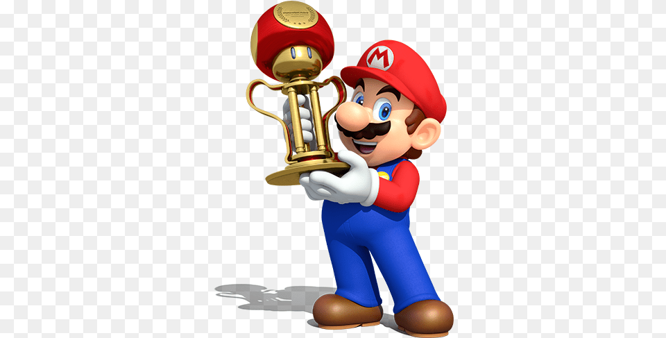 Feel The Rush As Your Kart Rockets Across The Ceiling Mario Kart Trophy, Baby, Person Free Transparent Png