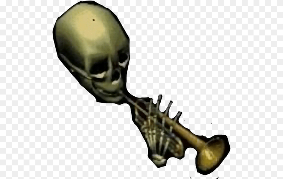 Feel To Use This For Ur Spoopy Necessities Doot Skeleton, Musical Instrument, Brass Section, Horn, Trumpet Free Transparent Png
