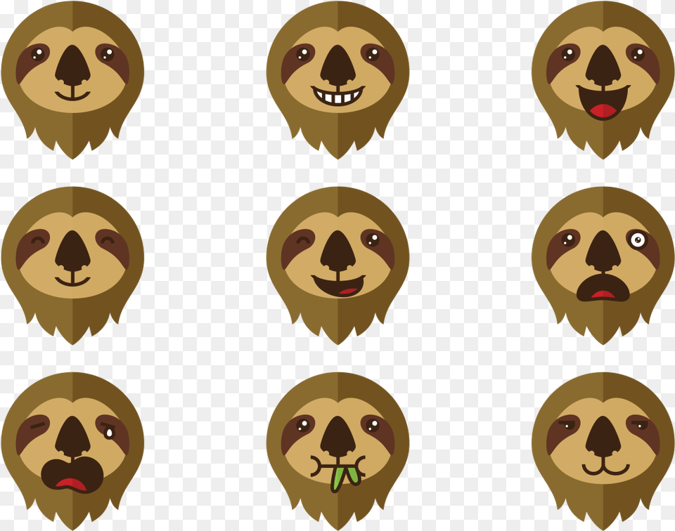 Feeling Clipart Human Emotion Sloth Face Emotion, Food, Sweets, Head, Person Png Image