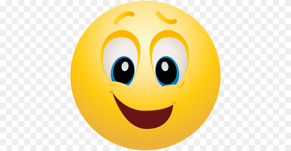 Feeling Happy Emoticon, Sphere, Face, Head, Person Free Png