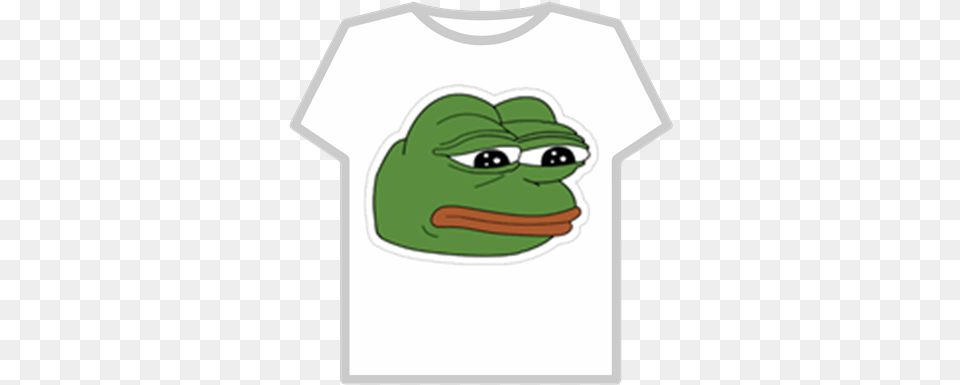 Feels Bad Man Roblox Pepe The Frog Badge Transparent Background, Clothing, T-shirt, Amphibian, Animal Free Png Download