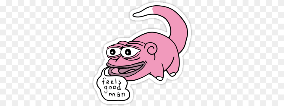 Feels Good Man Flask Image Pepe Frog, Sticker, Baby, Person Free Png Download