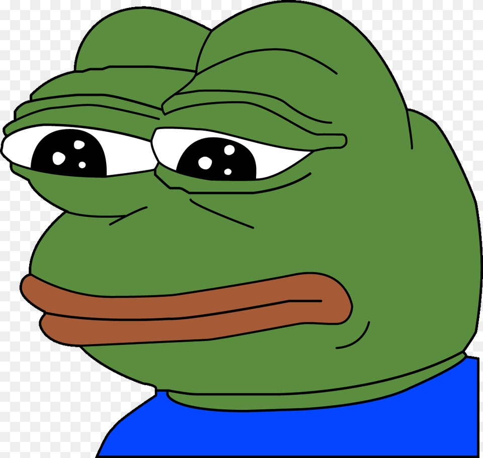 Feelsbadman Donald Trump Frog Face, Cartoon, Green Png Image