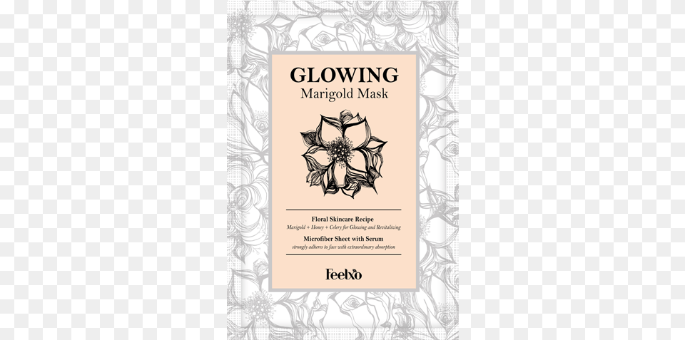 Feelxo Glowing Marigold Mask Facetory Inc, Advertisement, Poster, Art, Floral Design Free Png Download