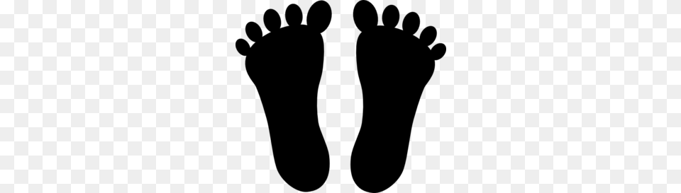 Feet Clipart Big Foot, Gray Free Png