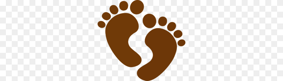 Feet Clipart Brown, Footprint Free Png Download