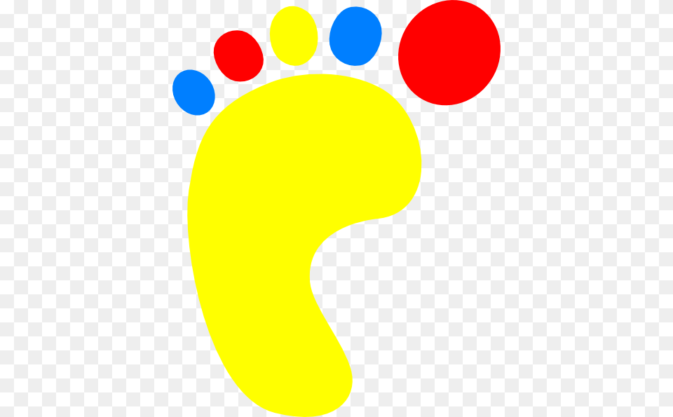 Feet Clipart Colourful, Footprint Free Transparent Png