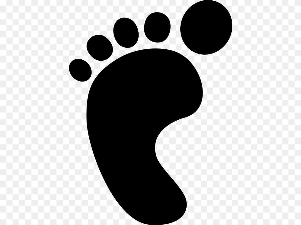 Feet Clipart Pair Foot Clip Art, Gray Png