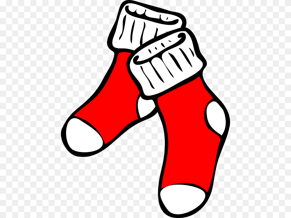 Feet Clipart Red, Clothing, Hosiery, Christmas, Christmas Decorations Free Png Download