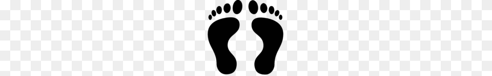 Feet Clipart Walking Foot Print Clip Art, Gray Free Transparent Png