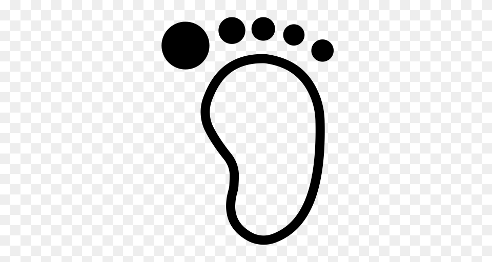 Feet Foot St Human Icon With And Vector Format For, Gray Png Image