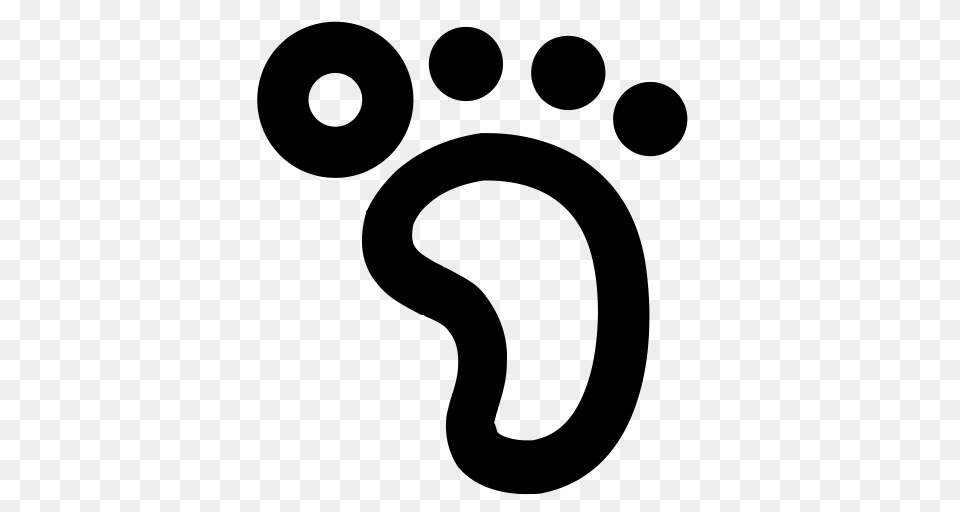Feet Footmarks Footprints Icon With And Vector Format, Gray Png Image