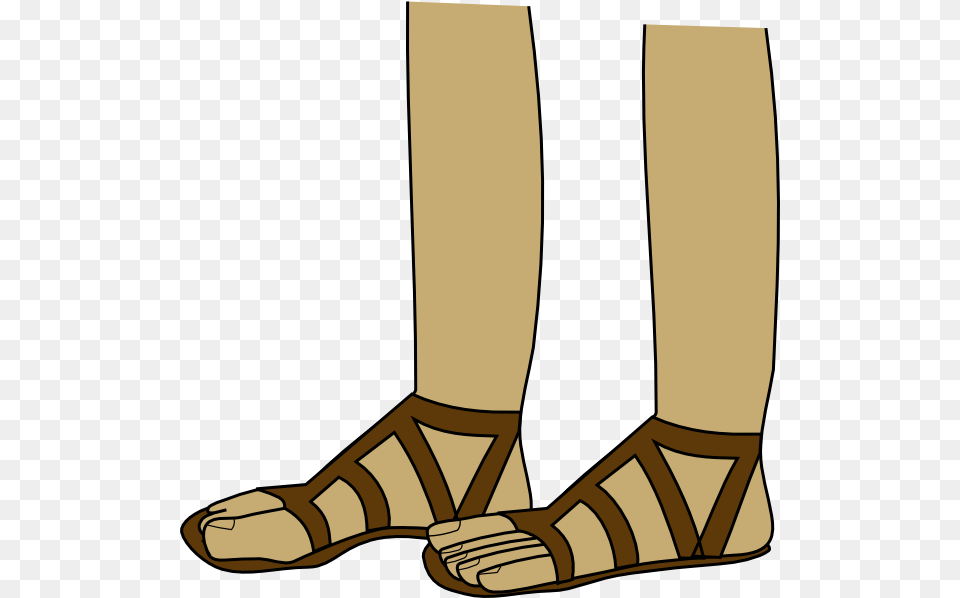 Feet In Sandals Clip Art Vector, Clothing, Footwear, Sandal, Device Free Png