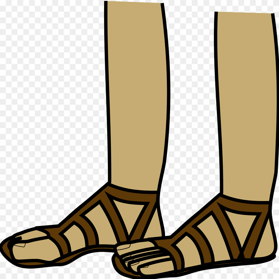 Feet In Sandals Clipart, Clothing, Footwear, Sandal, Shoe Free Png