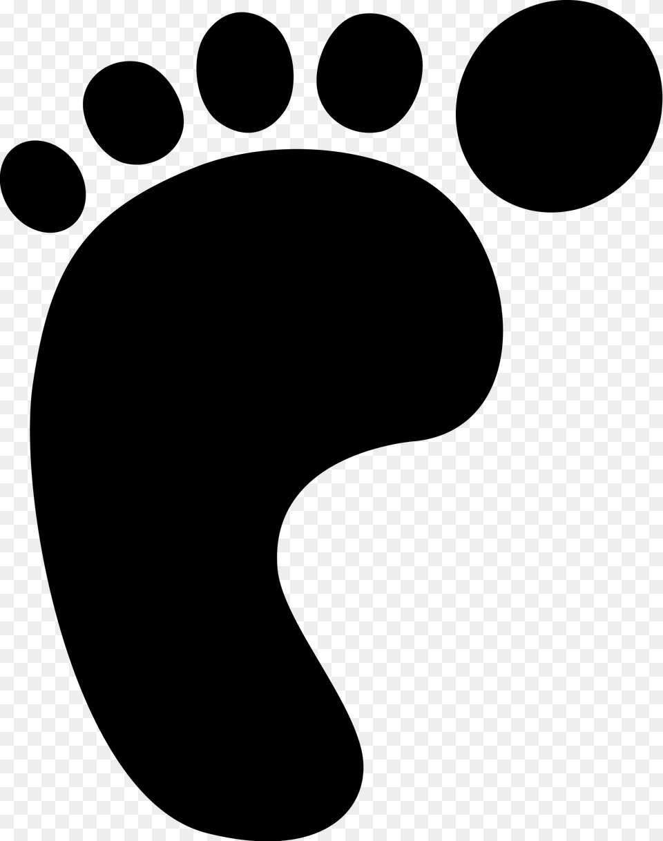 Feet Outline Clip Art, Gray Free Png Download