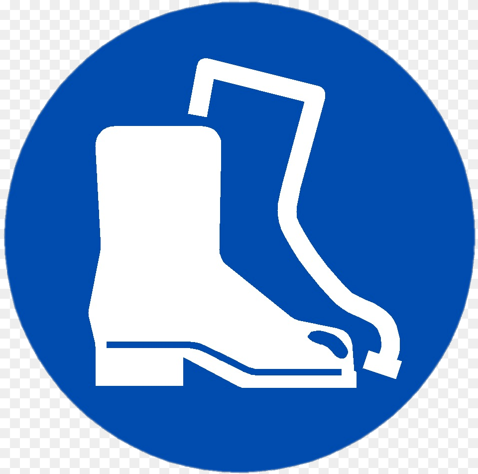 Feet Protection Symbol Safety Footwear Sign, Clothing, Shoe, Disk, Boot Png Image