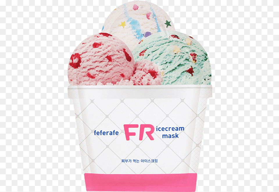 Feferafe Ice Cream Mask, Dessert, Food, Ice Cream, Frozen Yogurt Free Transparent Png