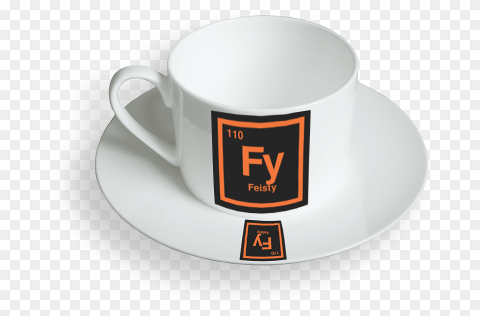 Feisty Coffee Cup And Saucer Coffee Cup, Beverage, Coffee Cup Png