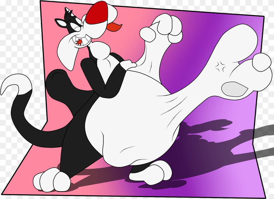 Feisty Meal Looney Tunes Sylvester Vore, Cartoon, Animal, Fish, Sea Life Free Png