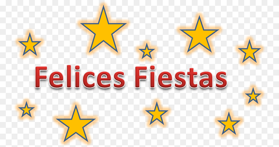 Felices Fiestas Flag, Star Symbol, Symbol, Dynamite, Weapon Png Image