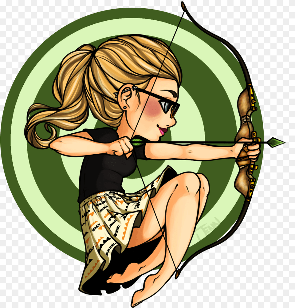 Felicity Smoak Fan Art, Archer, Archery, Weapon, Bow Png Image