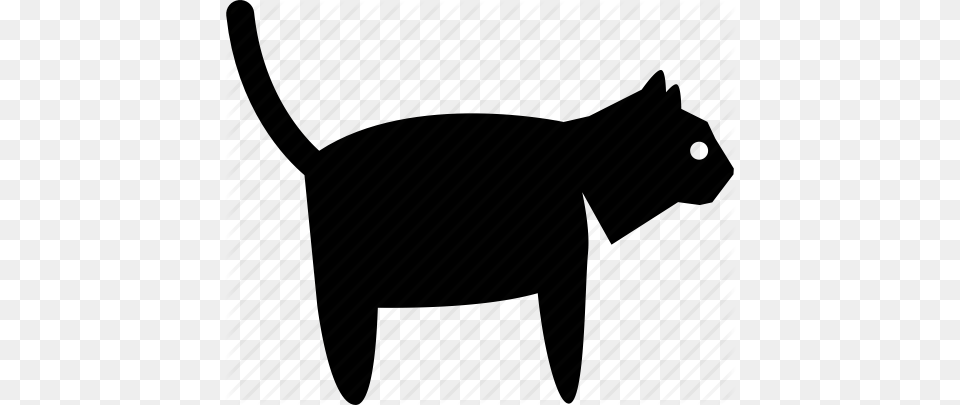 Feline Clipart Side View, Silhouette, Animal, Cat, Mammal Free Png Download