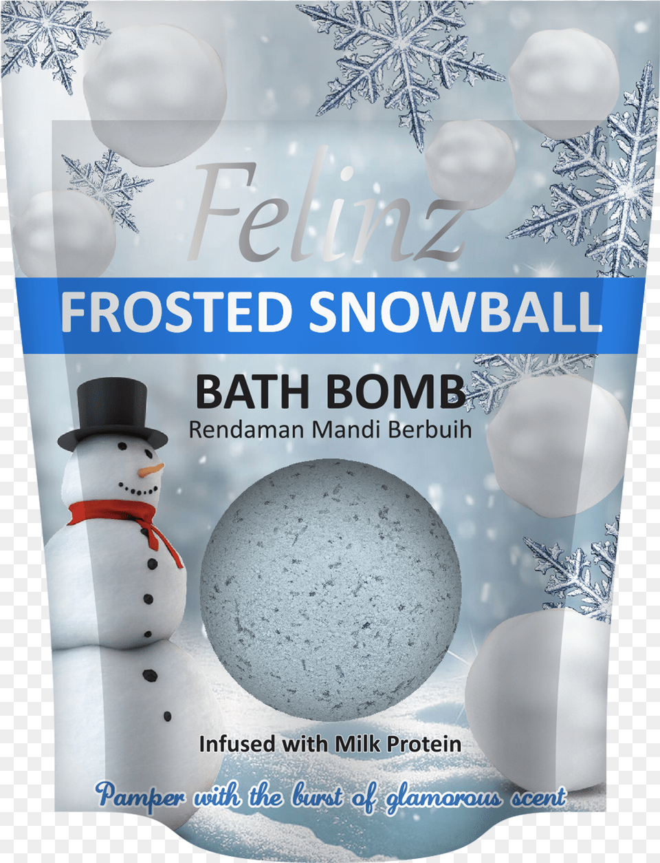 Felinz Frosted Snowball Bath Bomb Flyer, Advertisement, Nature, Outdoors, Poster Png Image