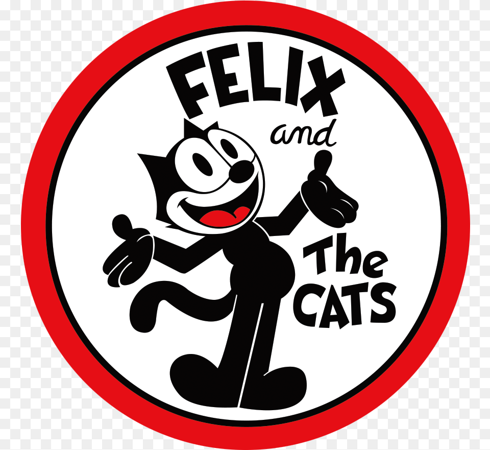 Felix And The Cats Circle, Sticker Png Image