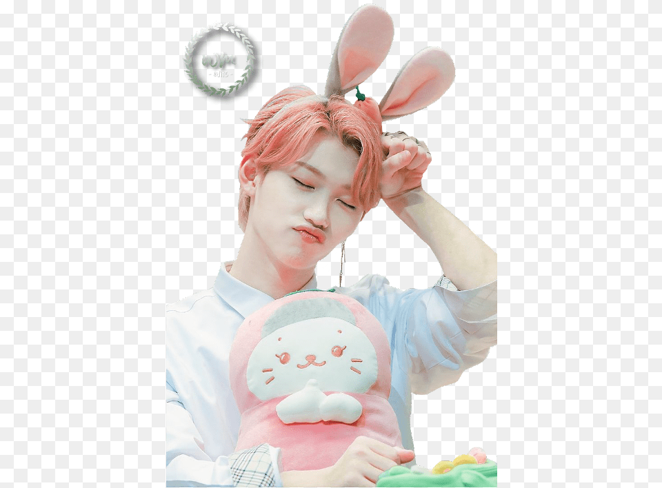 Felix Bunny Stray Kids, Portrait, Face, Photography, Person Free Transparent Png