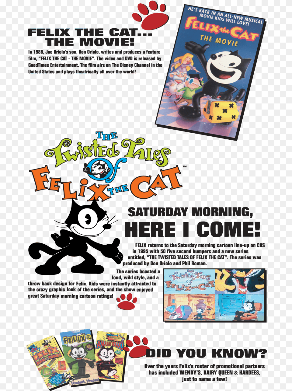 Felix The Cat Cartoon Head 974 Twisted Tales Of Felix The Cat Episodes, Advertisement, Poster, Person Free Png