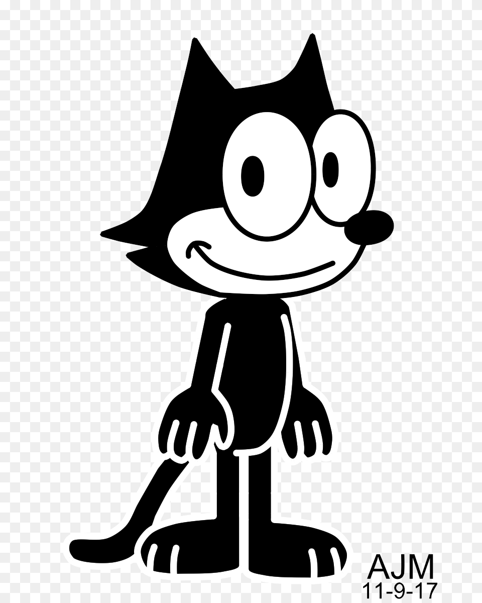 Felix The Cat In Makatoon Style Weasyl, Stencil, Baby, Person, Cartoon Png
