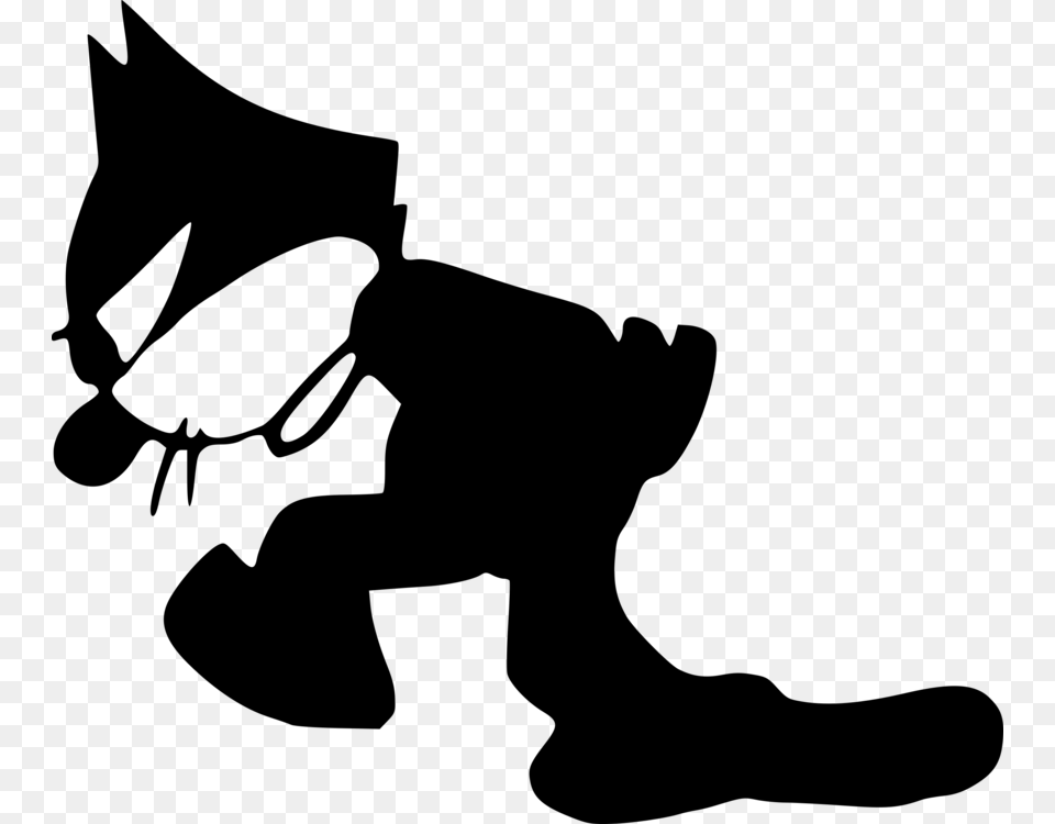 Felix The Cat Oswald The Lucky Rabbit Mickey Mouse Animated, Gray Free Png