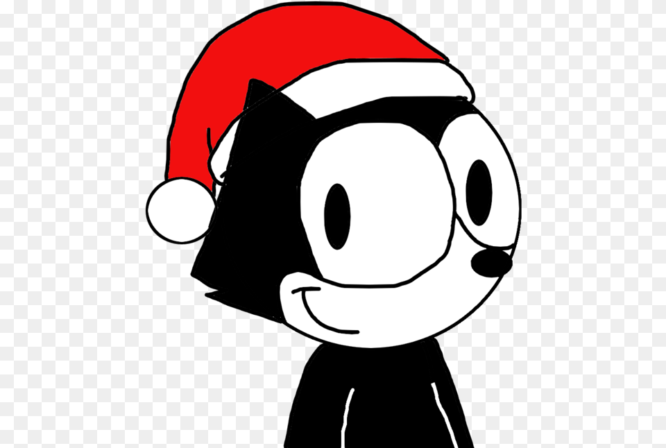 Felix Wearing A Santa Cap By Marcoslucky96 On Clipart Felix The Cat Santa Hat, Baby, Person Png