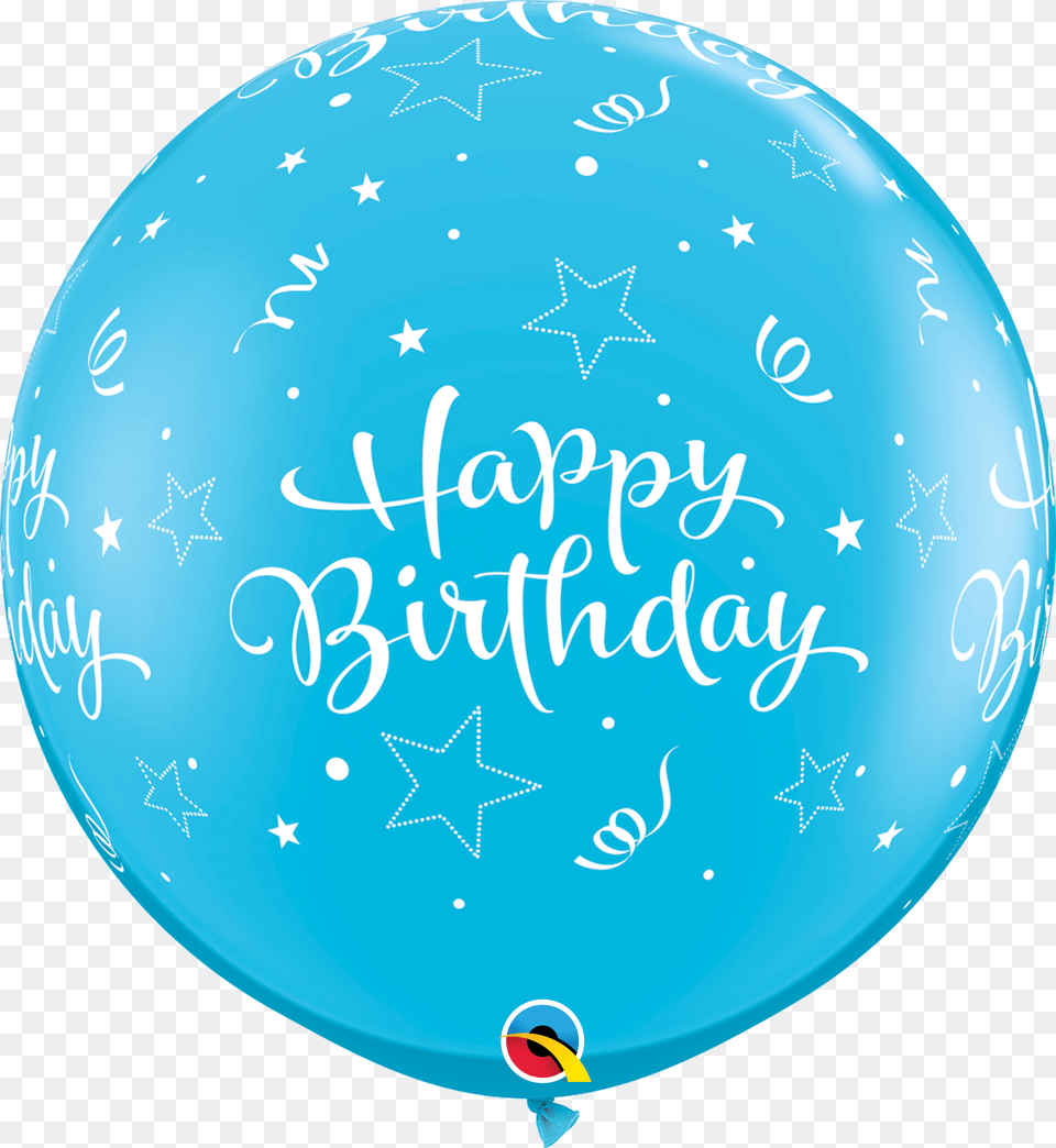 Feliz Con Globos Azules Free Png