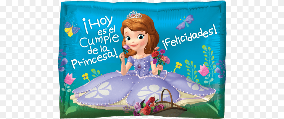 Feliz Cumple Princesa Sofia, Birthday Cake, Cake, Cream, Dessert Png