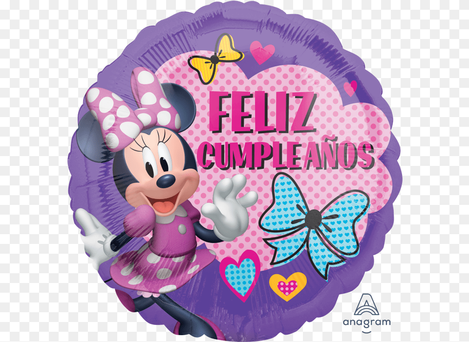 Feliz De Minnie, Birthday Cake, Cake, Cream, Dessert Png