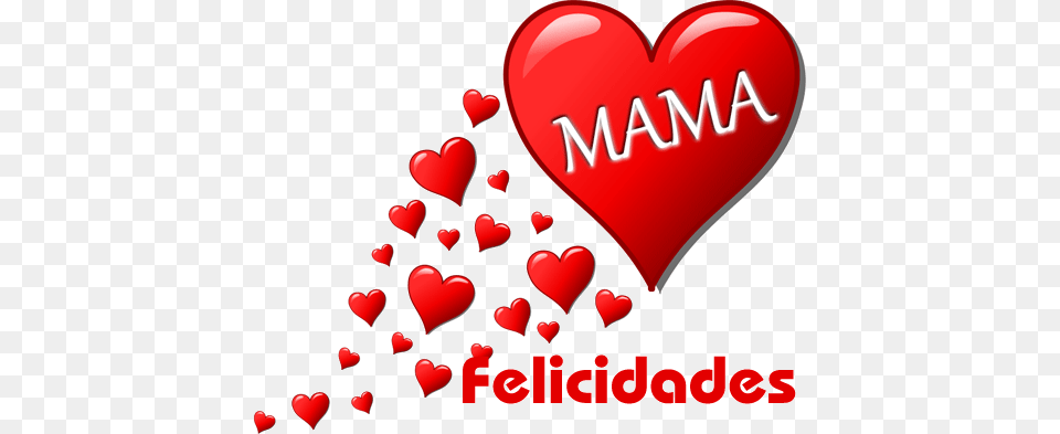 Feliz Dia De La Madre Love You Mama Gif, Heart, Food, Ketchup Png Image