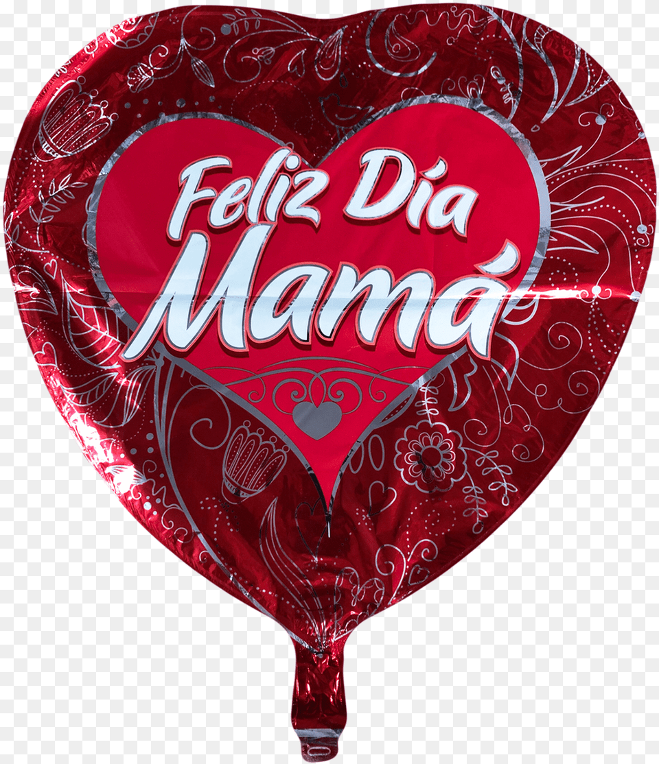 Feliz Dia De Las Madre Corazon Rojo Balloon 18quot Balloon, Food, Sweets Free Png Download