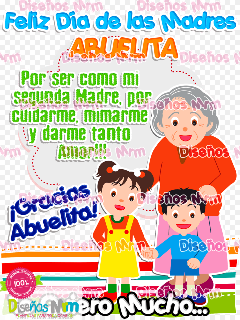 Feliz Dia De Las Madres Abuela Mother, Advertisement, Poster, Baby, Person Free Png Download